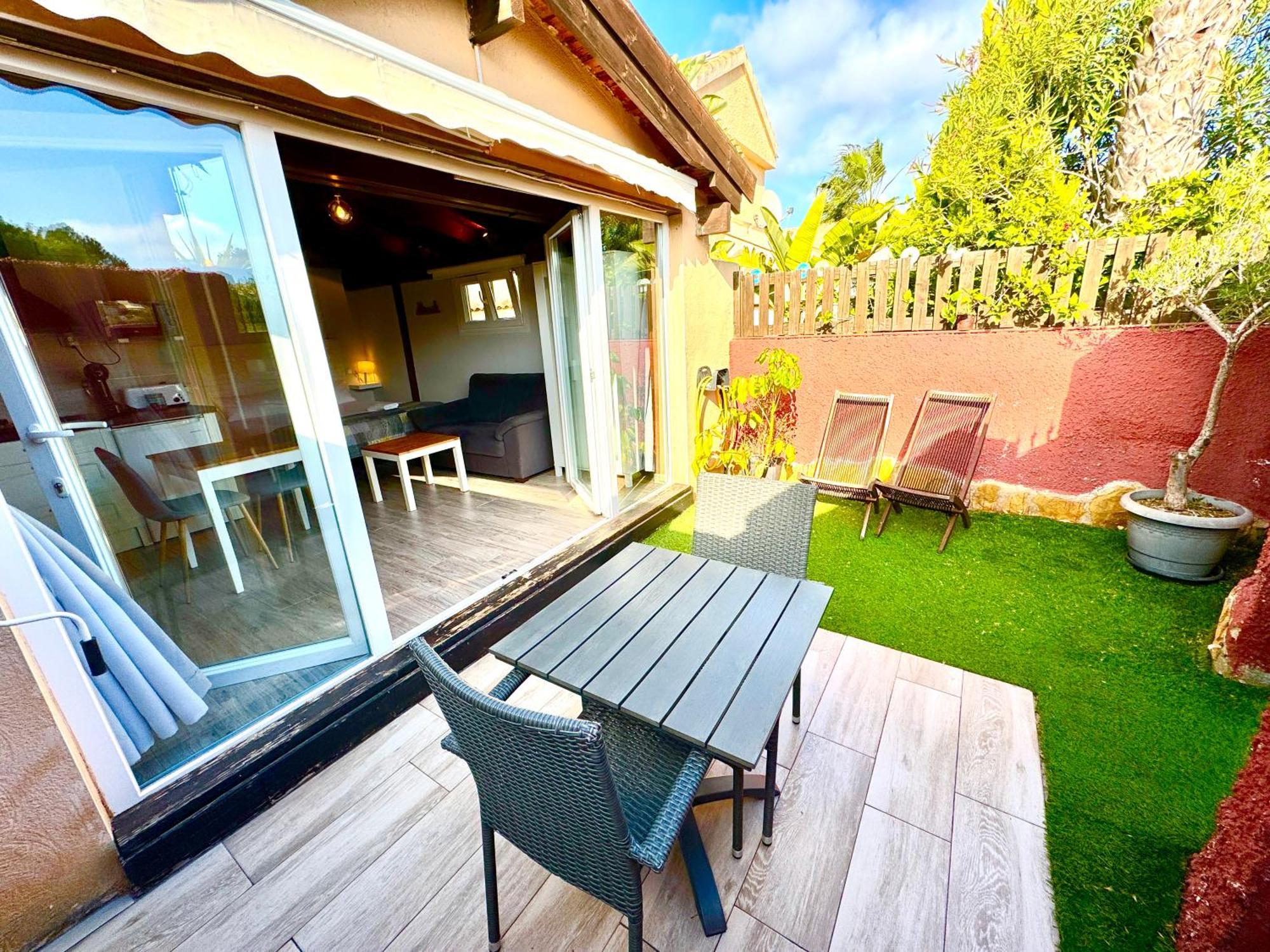 3 Casita-Estudio Con Jardin En La Playa Puerto Marino エクステリア 写真