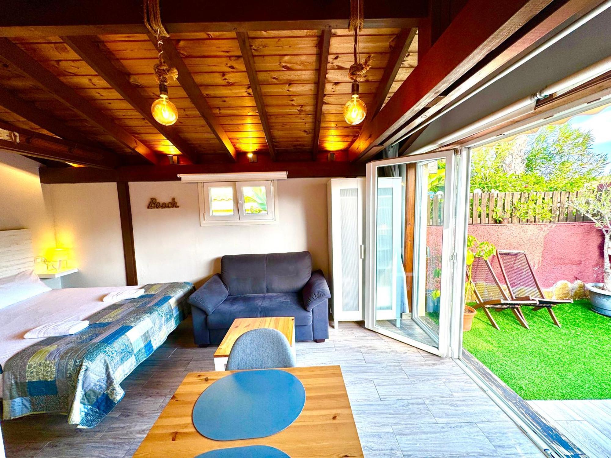 3 Casita-Estudio Con Jardin En La Playa Puerto Marino エクステリア 写真